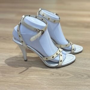 Coach Cream  P519 Nadine Strappy Heels Size 8.5